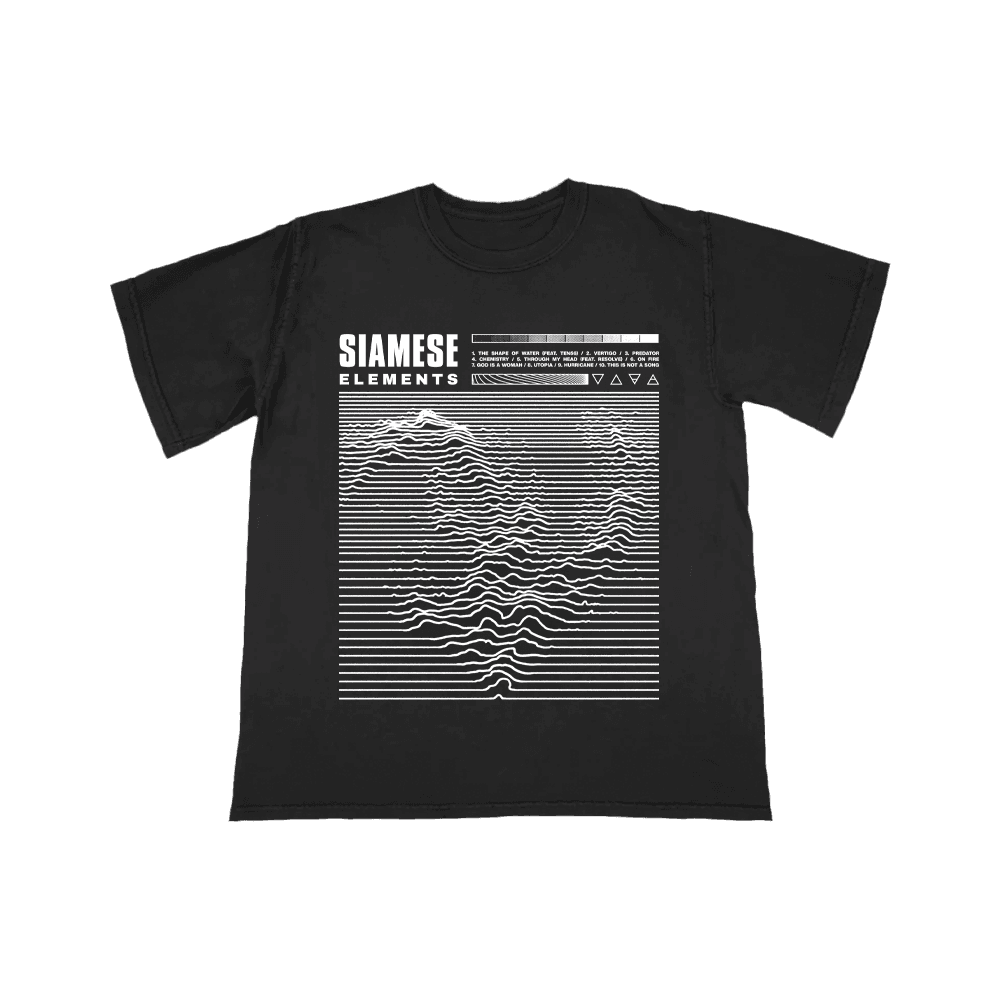 Siamese Topographical T-Shirt (Black)
