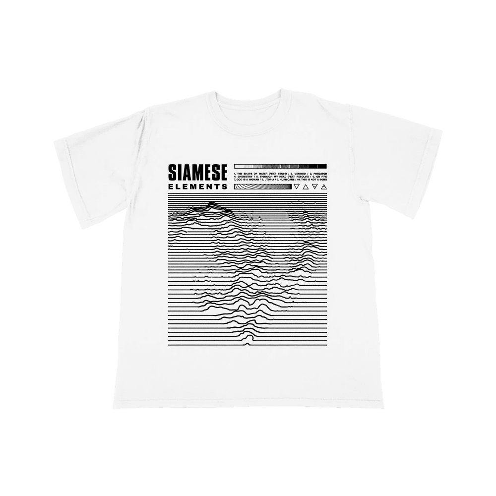 Siamese Topographical T-Shirt (White) image 1
